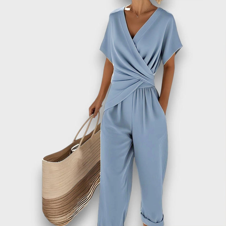 CELIRA | ELEGANT JUMPSUIT WITH WRAP-AROUND LOOK