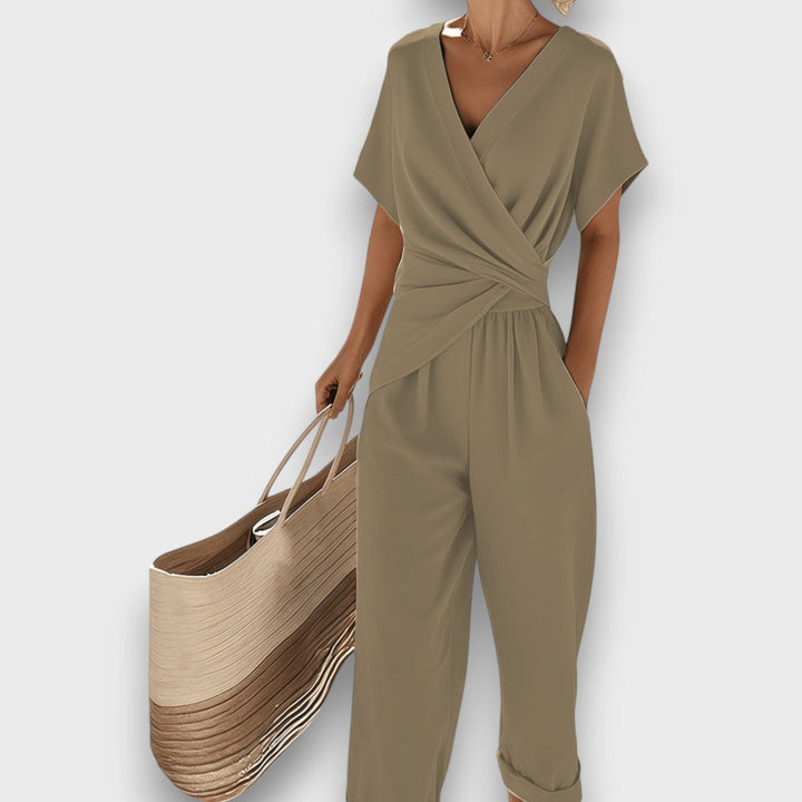CELIRA | ELEGANT JUMPSUIT WITH WRAP-AROUND LOOK