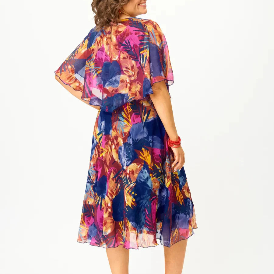 MATILDA | COMFORTABLE PLUS SIZE CHIFFON DRESS