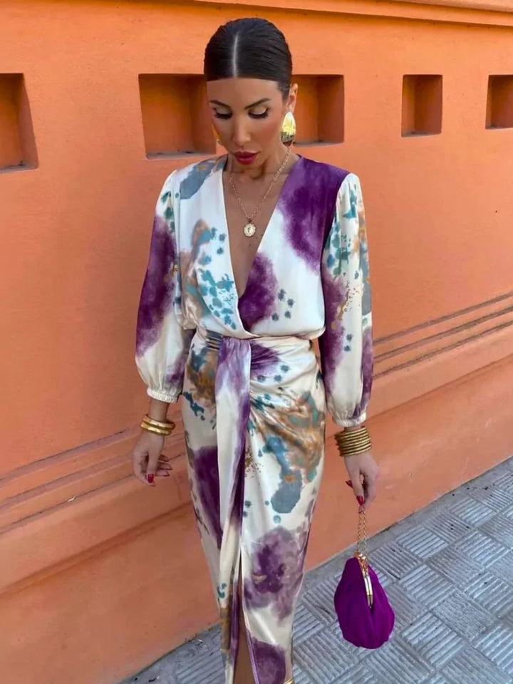 AVRIL | ELEGANT COLOURFUL DRESS