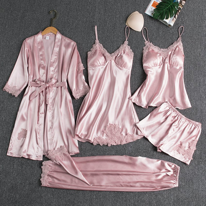 MIREILLE | ELEGANT FIVE-PIECE NIGHT SET
