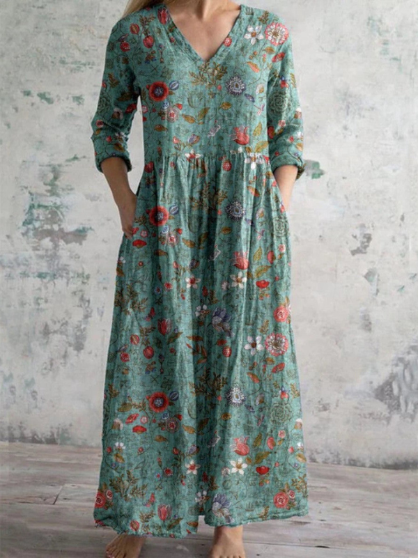 CELESTINE | MAXI DRESS WITH PRINT