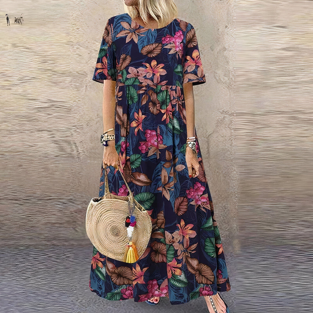 PAULINA | ELEGANT FLORAL DRESS