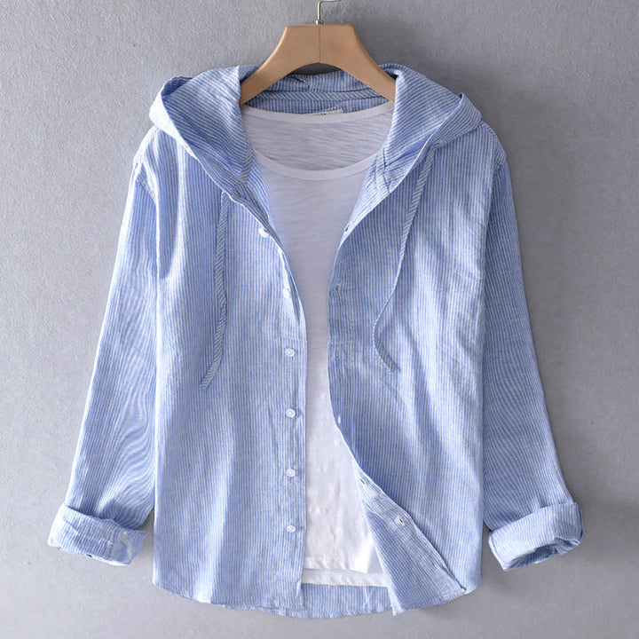 TAMIA | ELEGANT BLOUSE WITH HOODIE