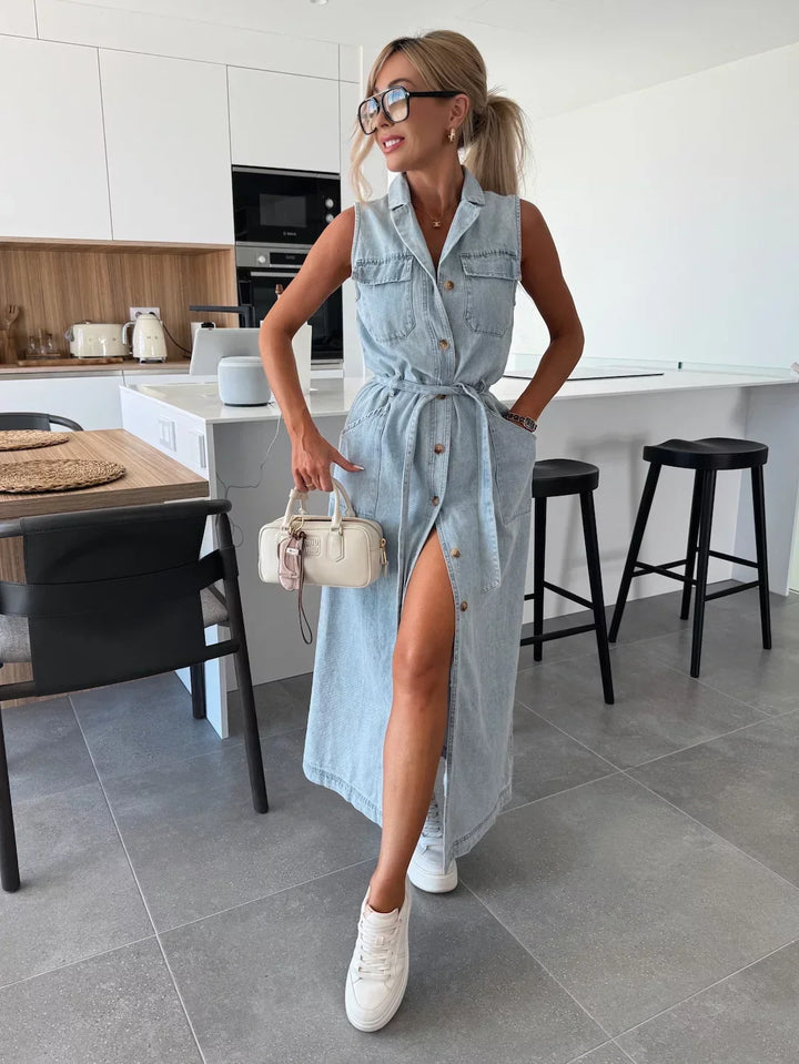 LOLA | MAXI DENIM DRESS