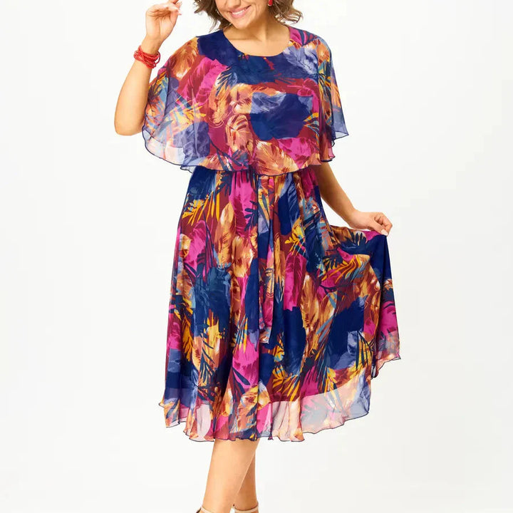 MATILDA | COMFORTABLE PLUS SIZE CHIFFON DRESS