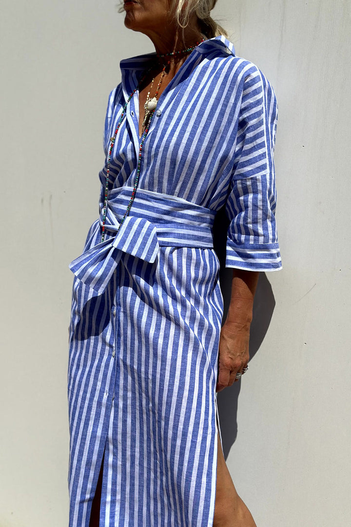 GAYLE | ELEGANT STRIPED DRESS