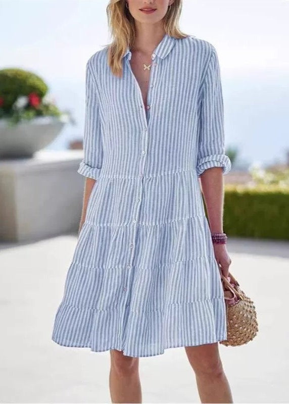 CARINA | ELEGANT STRIPED DRESS