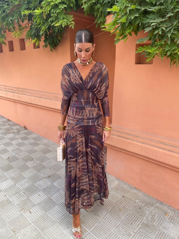 ESTHER | ELEGANT DRESS WITH PRINT