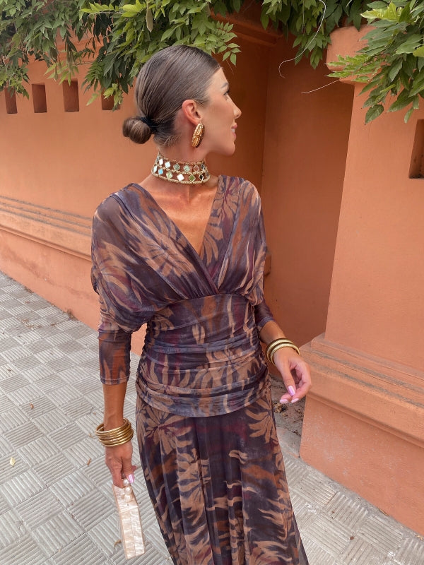 ESTHER | ELEGANT DRESS WITH PRINT