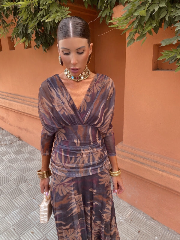 ESTHER | ELEGANT DRESS WITH PRINT