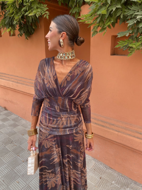 ESTHER | ELEGANT DRESS WITH PRINT