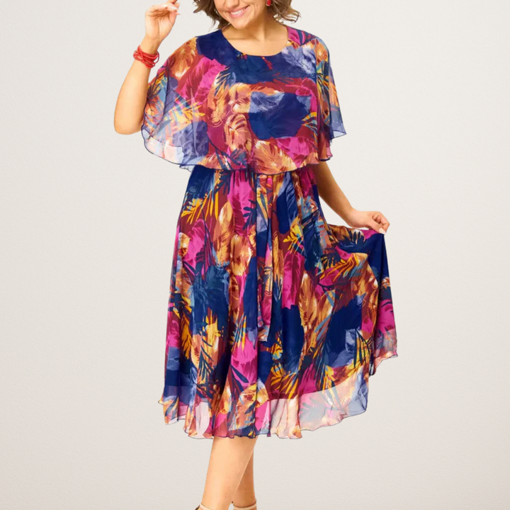 MATILDA | COMFORTABLE PLUS SIZE CHIFFON DRESS