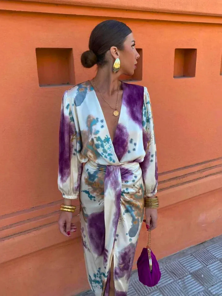 AVRIL | ELEGANT COLOURFUL DRESS