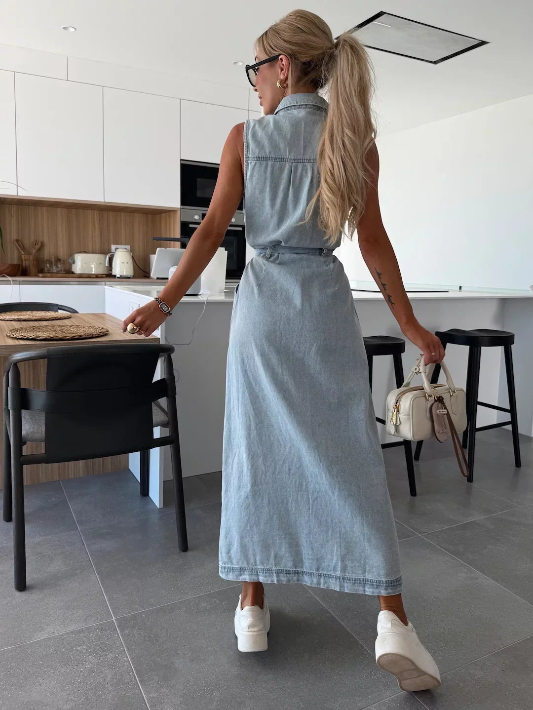 LOLA | MAXI DENIM DRESS