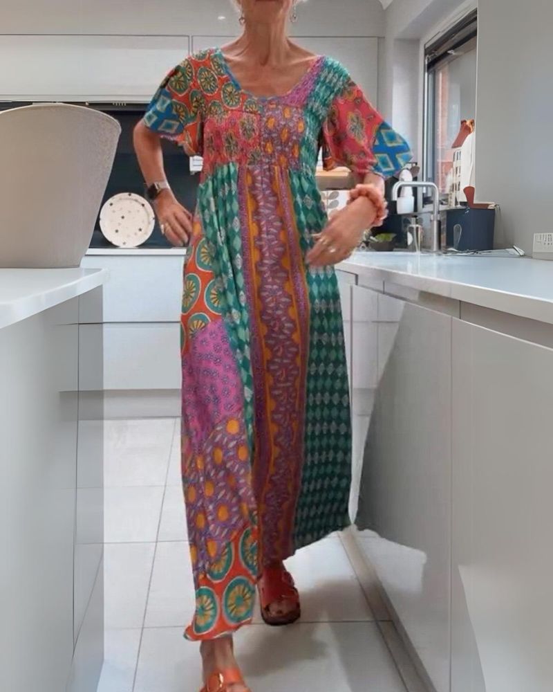 MADELINE | COLOURFUL BOHEMIAN DRESS