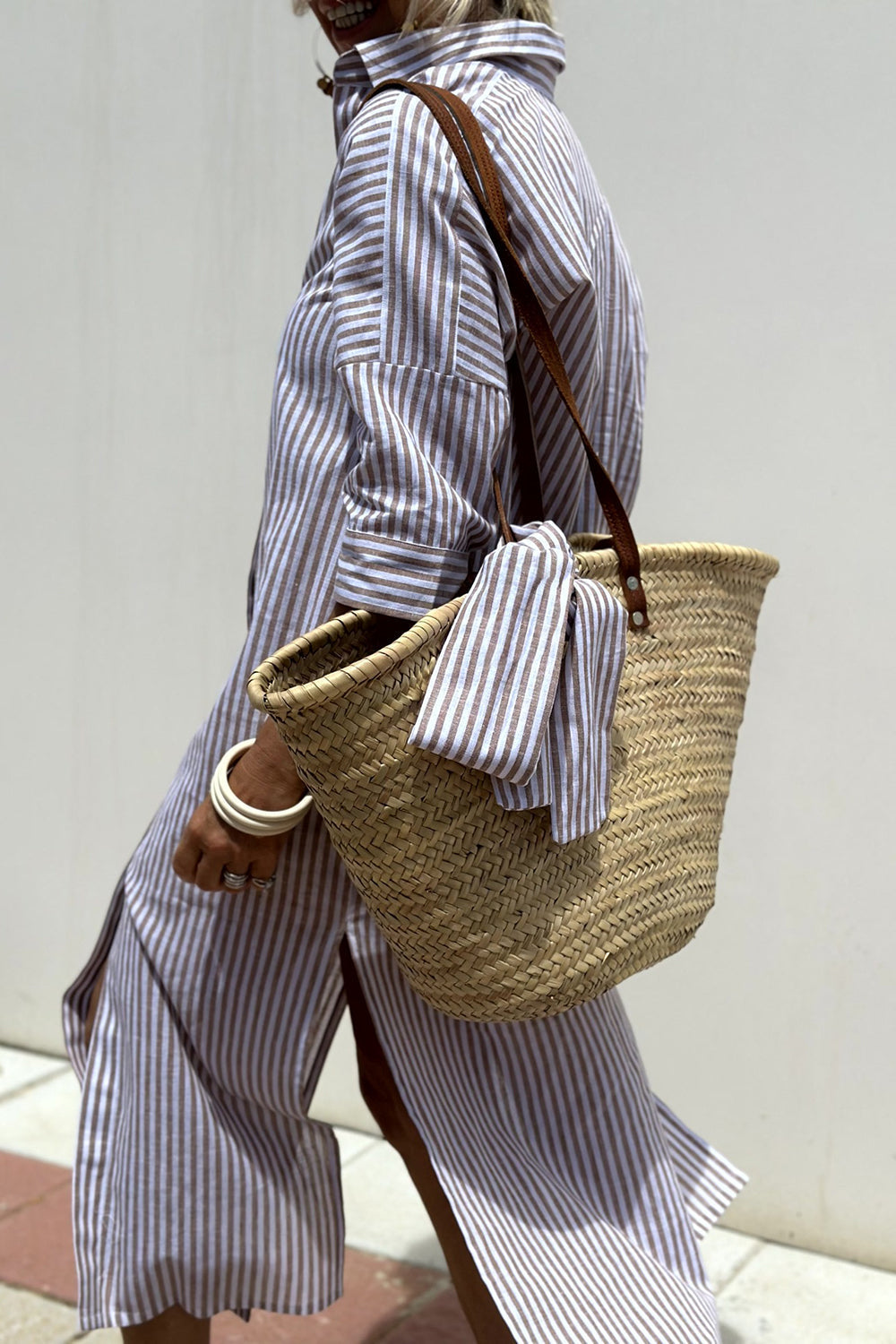 GAYLE | ELEGANT STRIPED DRESS