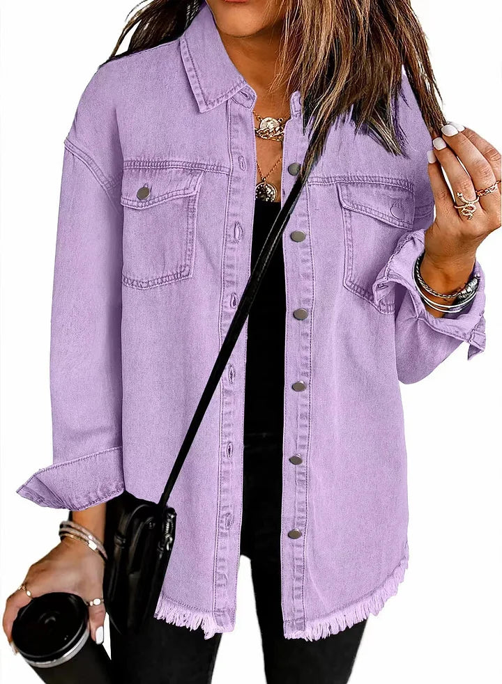 SAMANTHA | COSY DENIM-STYLE JACKET