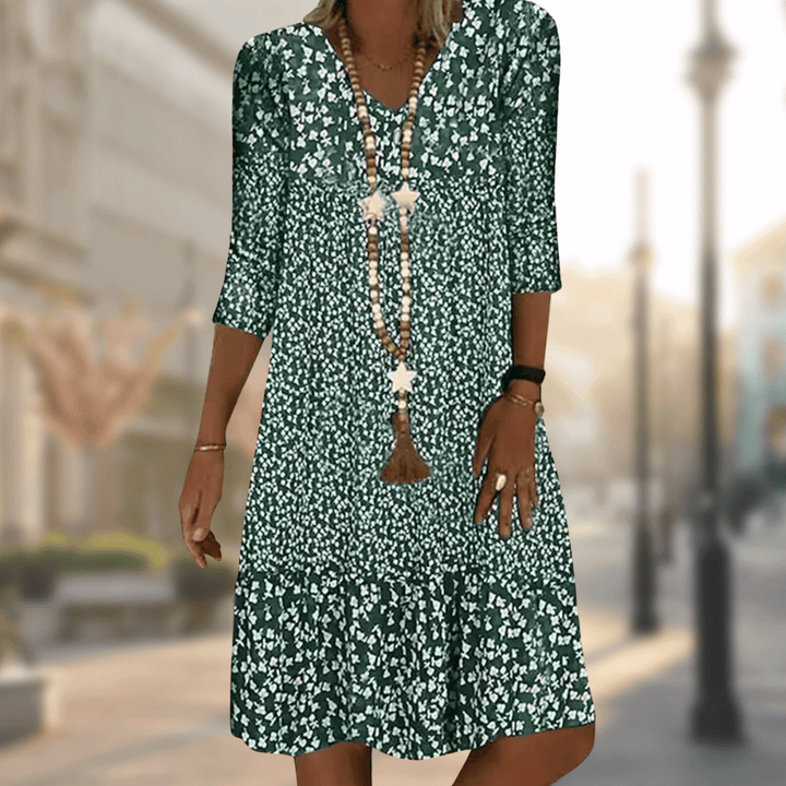 JEMY | ELEGANT DRESS WITH PRINT