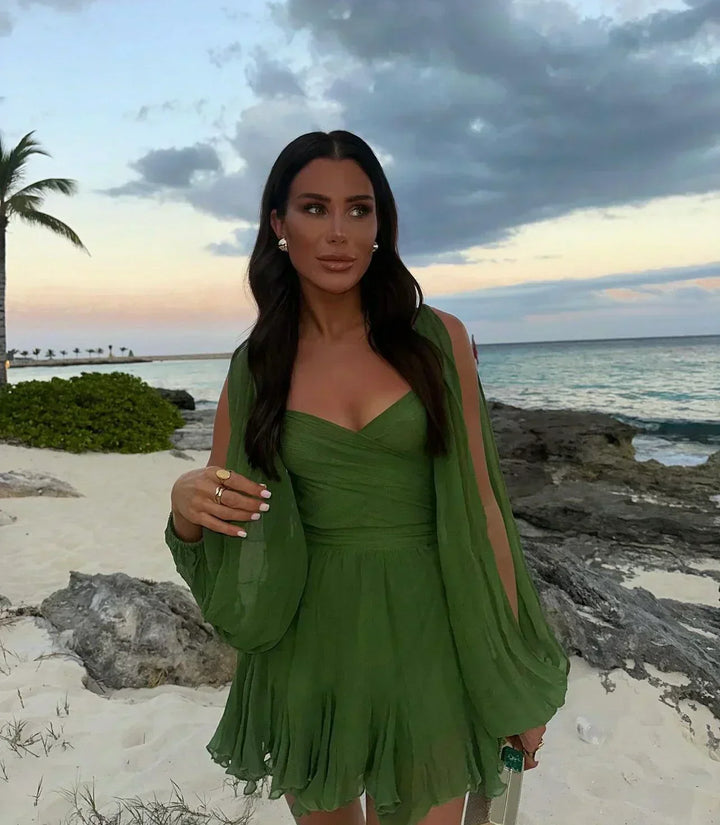 LOUISA | MINI DRESS WITH ELEGANT SLEEVES