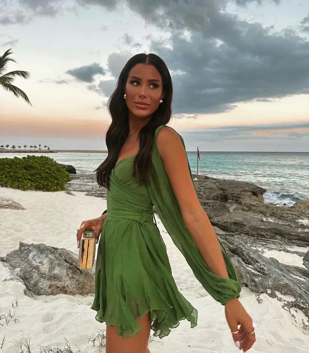 LOUISA | MINI DRESS WITH ELEGANT SLEEVES