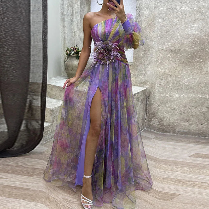 MISSANDRA | FLOWY MULTICOLOUR DRESS