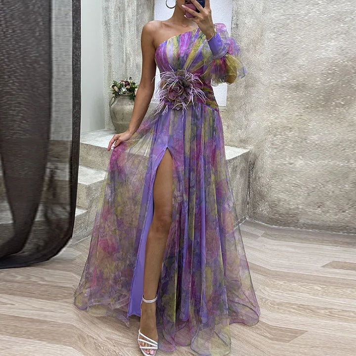 MISSANDRA | FLOWY MULTICOLOUR DRESS