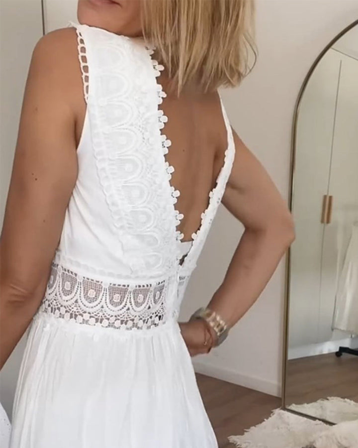 STEPHANY | ELEGANT V-NECK DRESS