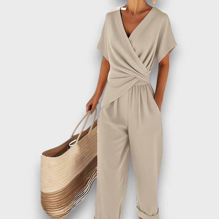 CELIRA | ELEGANT JUMPSUIT WITH WRAP-AROUND LOOK