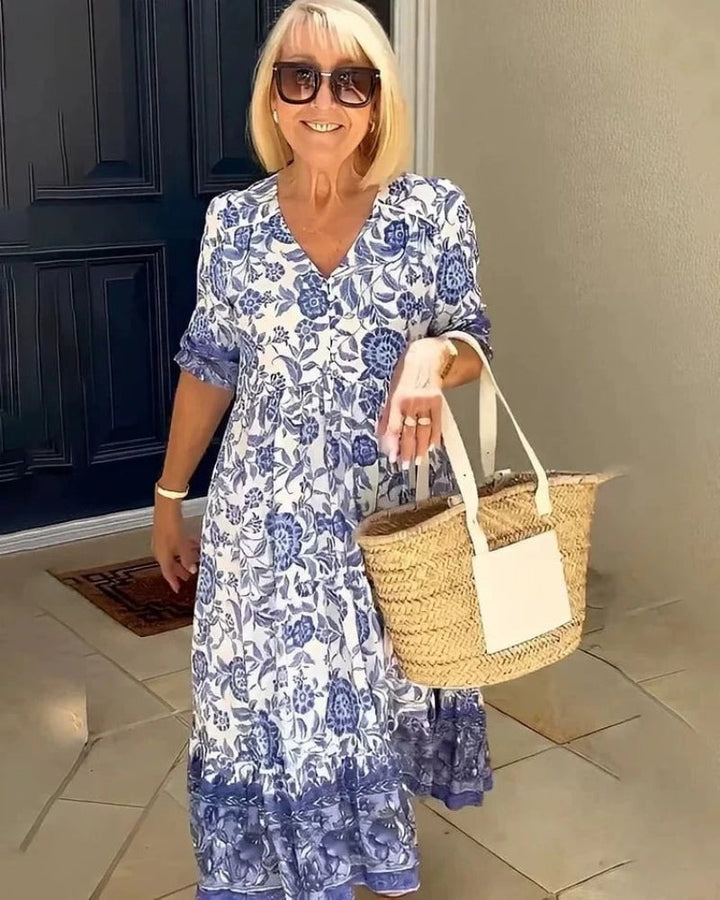 CASSIE | ELEGANT AND AIRY FLORAL DRESS