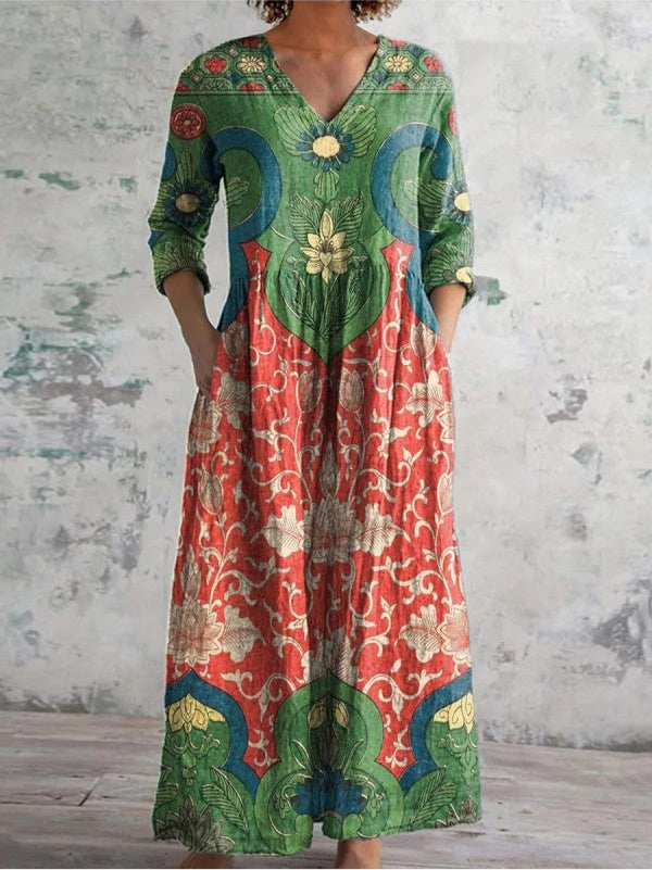 CELESTINE | MAXI DRESS WITH PRINT