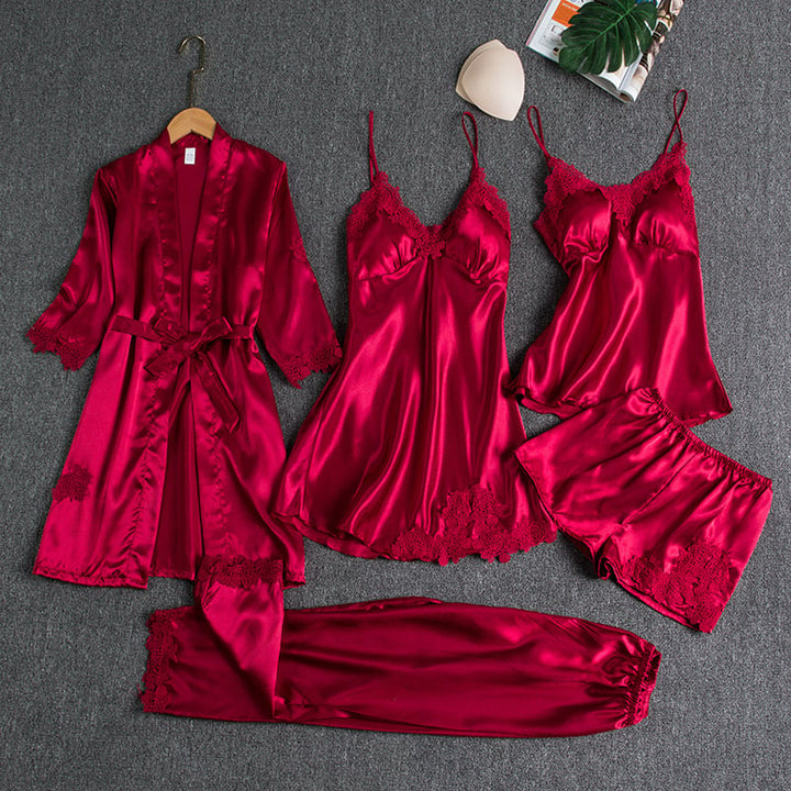 MIREILLE | ELEGANT FIVE-PIECE NIGHT SET