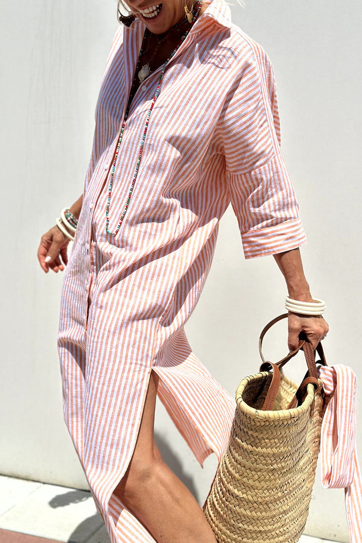 GAYLE | ELEGANT STRIPED DRESS