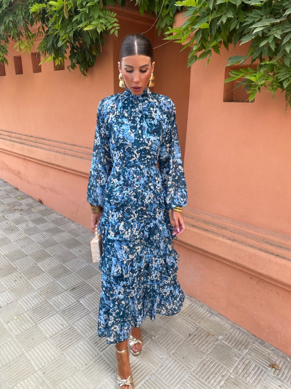 ISADORA | ELEGANT DRESS WITH PRINT
