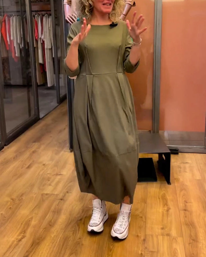 STELLA | ELEGANT DRESS WITH BELLY COVERAGE