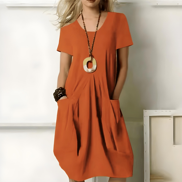 VIVIEN | ELEGANT DRESS WITH BELLY COVERAGE